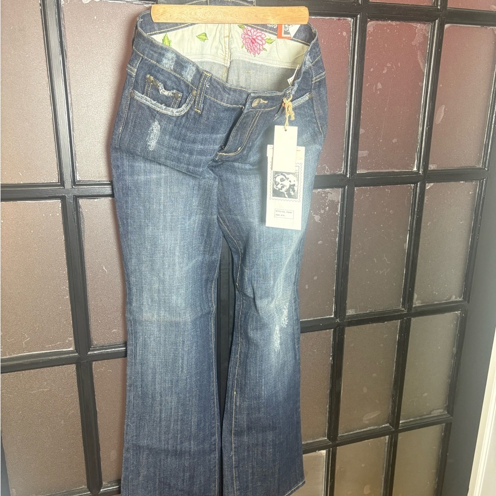 VIGOSS USA Premium Bootcut Jeans Size 9/10 NWT Y2K Dark Wash